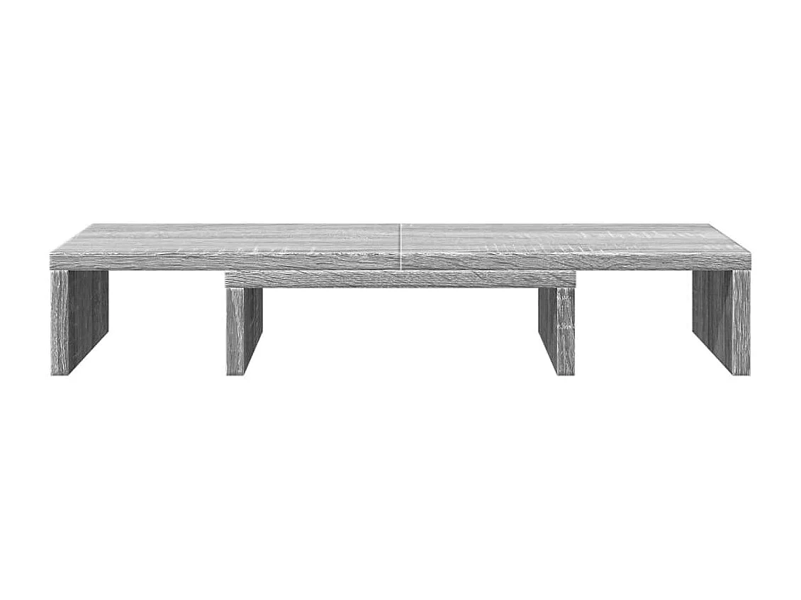 Support de moniteur réglable sonoma gris bois d'ingénierie