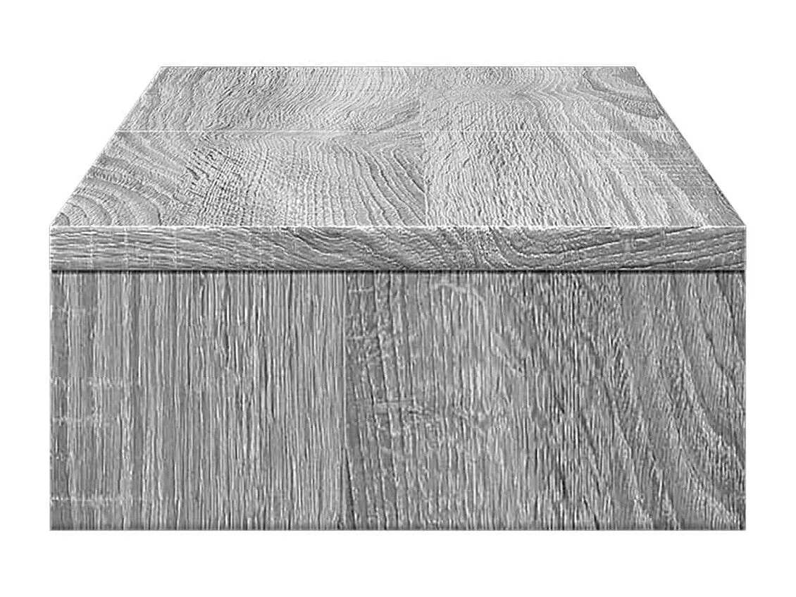Support de moniteur réglable sonoma gris bois d'ingénierie