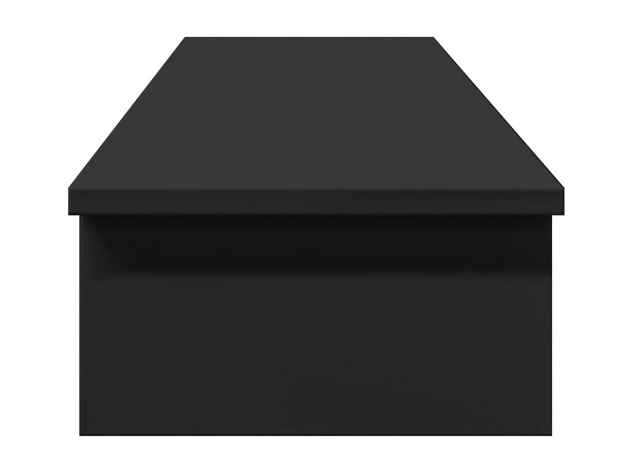 Schwarzer Monitorständer 100x27x15 cm aus Holzwerkstoff