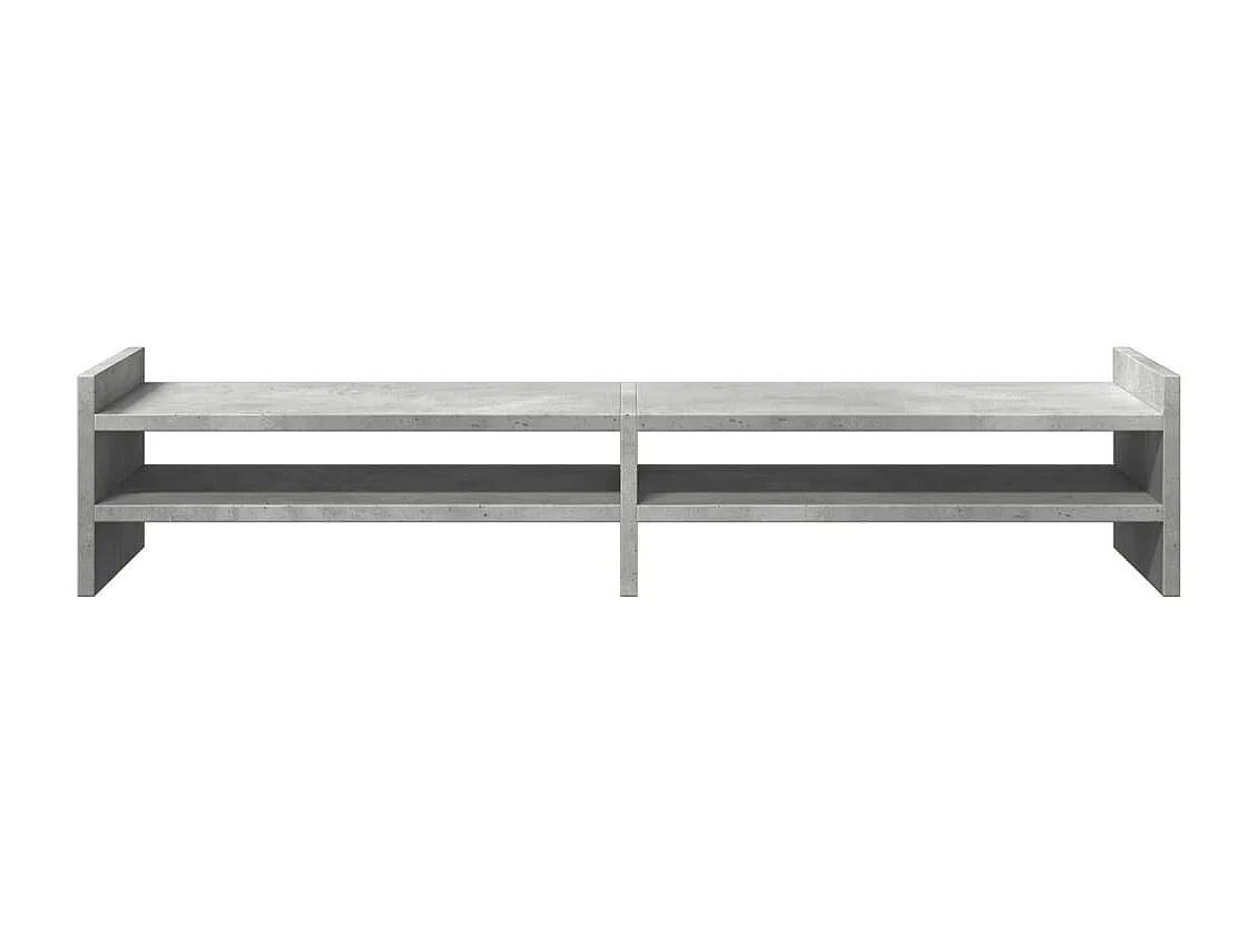 Supporto per monitor grigio cemento 100x27x20 cm in derivati del legno