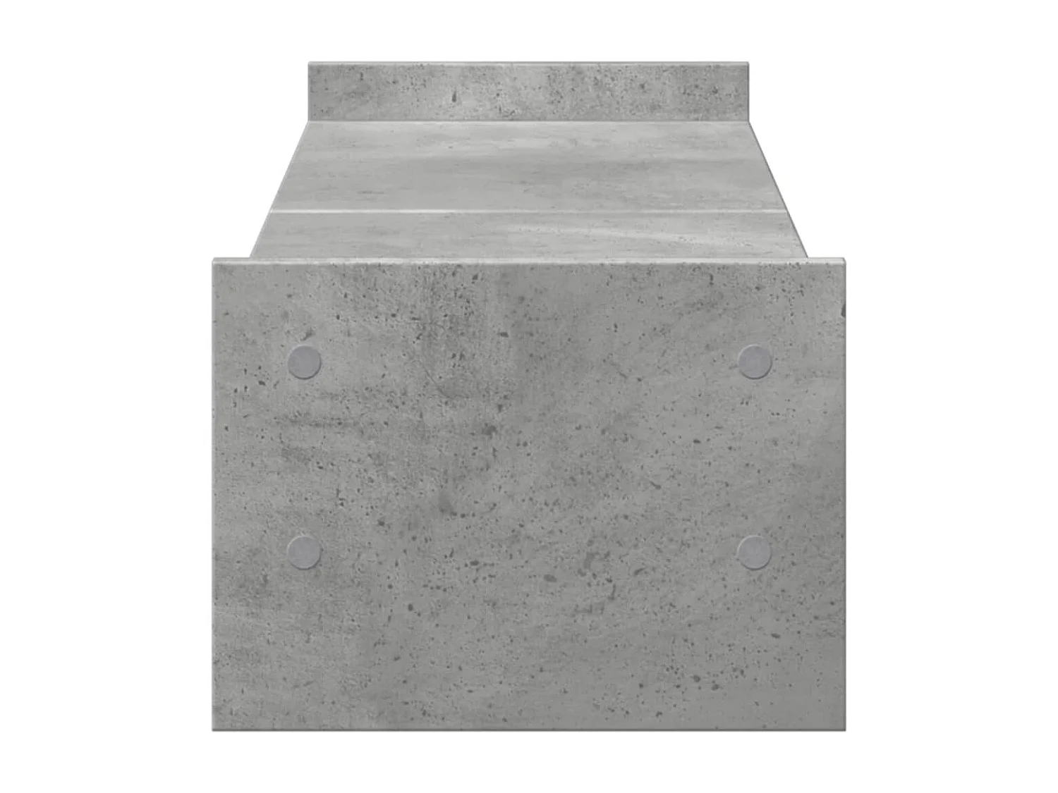 Supporto per monitor grigio cemento 100x27x20 cm in derivati del legno