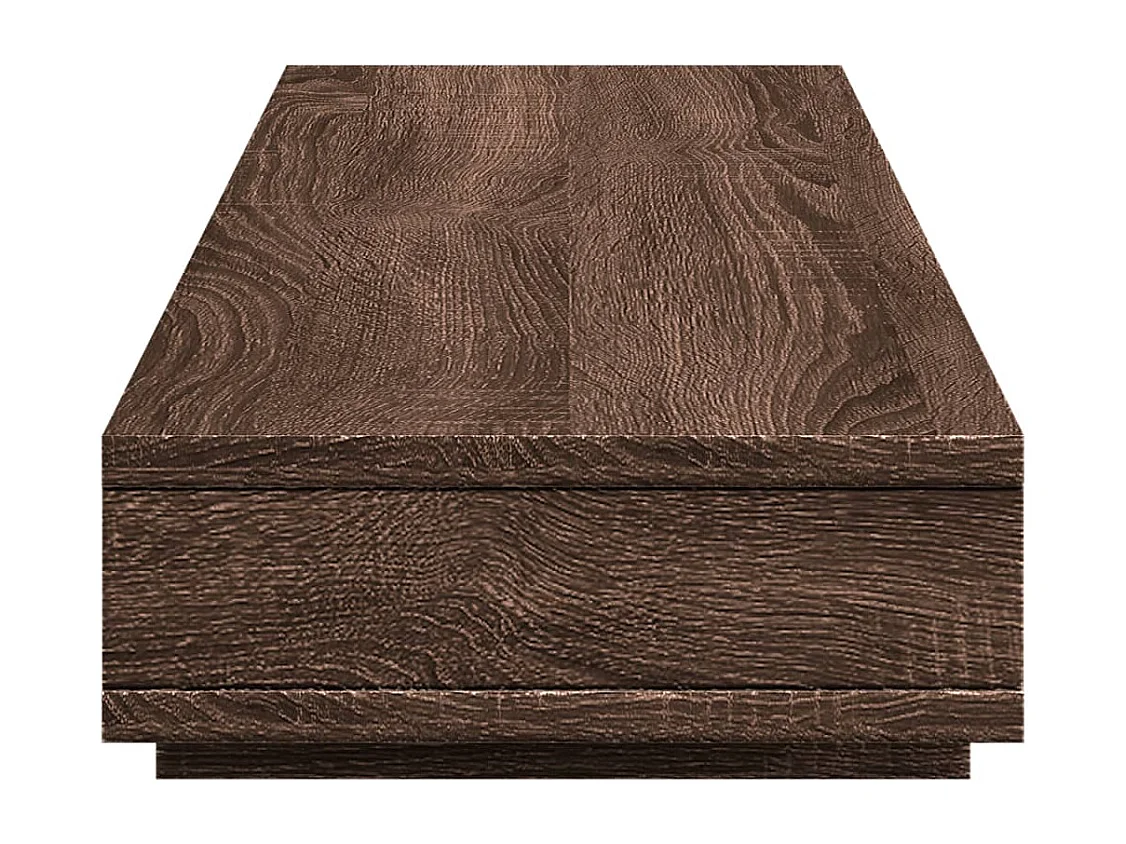 Supporto per monitor in rovere marrone 100x27x15 cm in derivati del legno