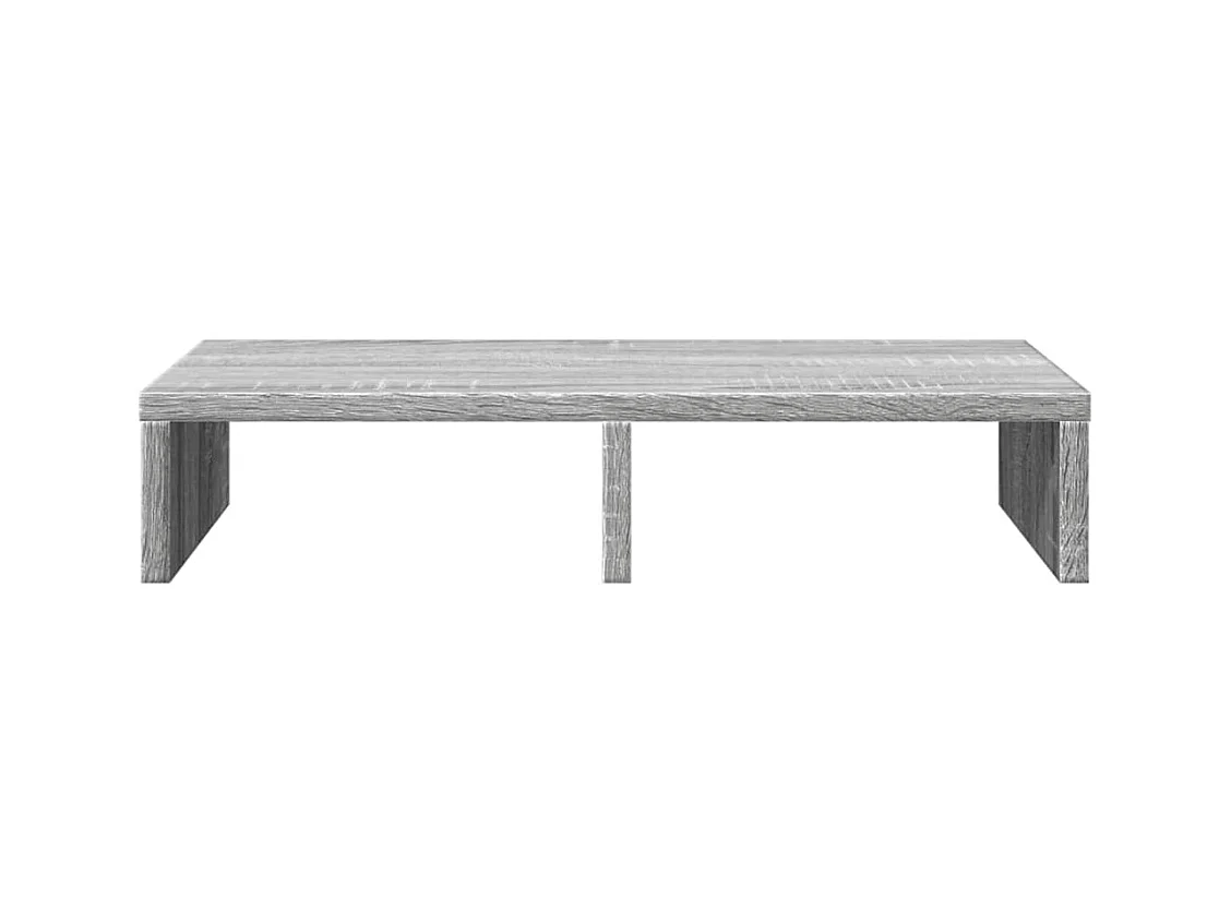 Sonoma grijze monitorstandaard 50x27x10 cm parket