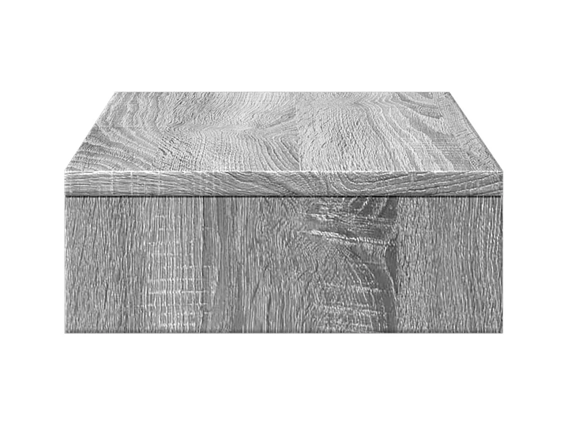 Sonoma grijze monitorstandaard 50x27x10 cm parket