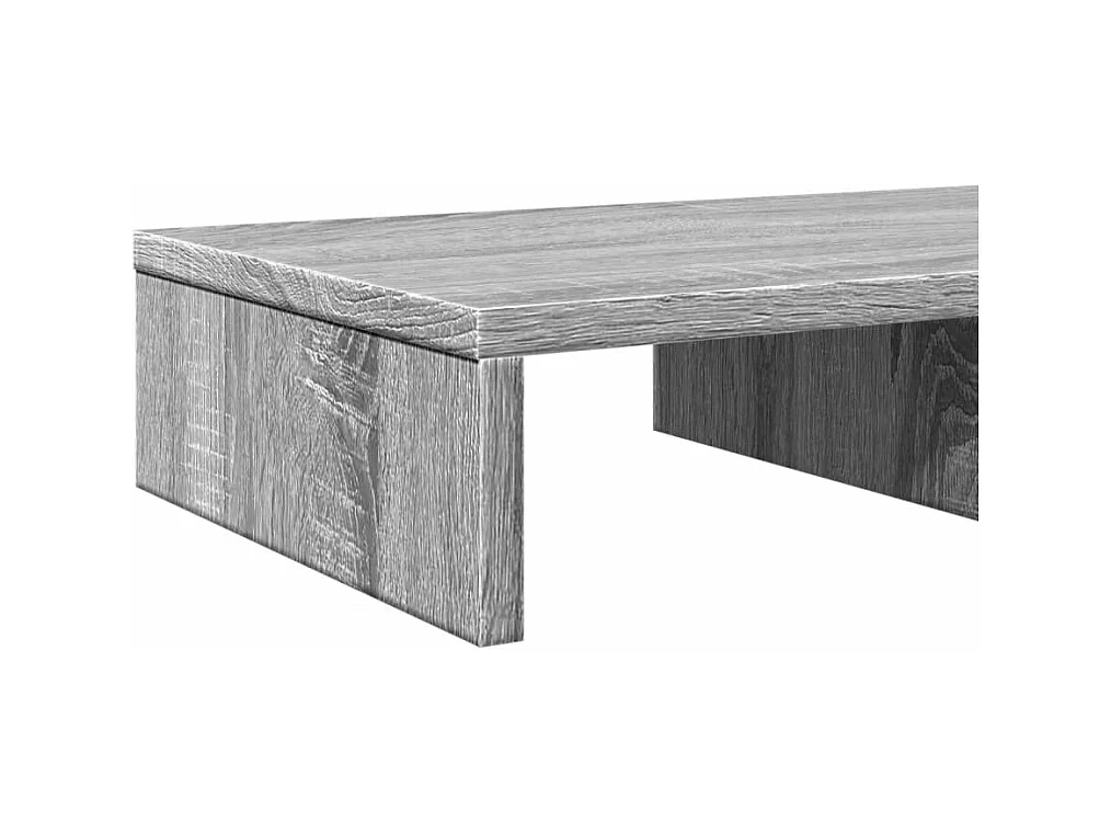 Sonoma grijze monitorstandaard 50x27x10 cm parket