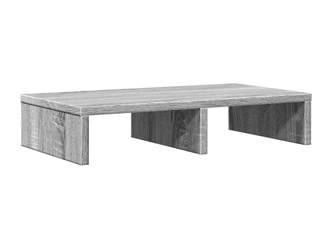 Support de moniteur sonoma gris 50x27x10 cm bois d'ingénierie
