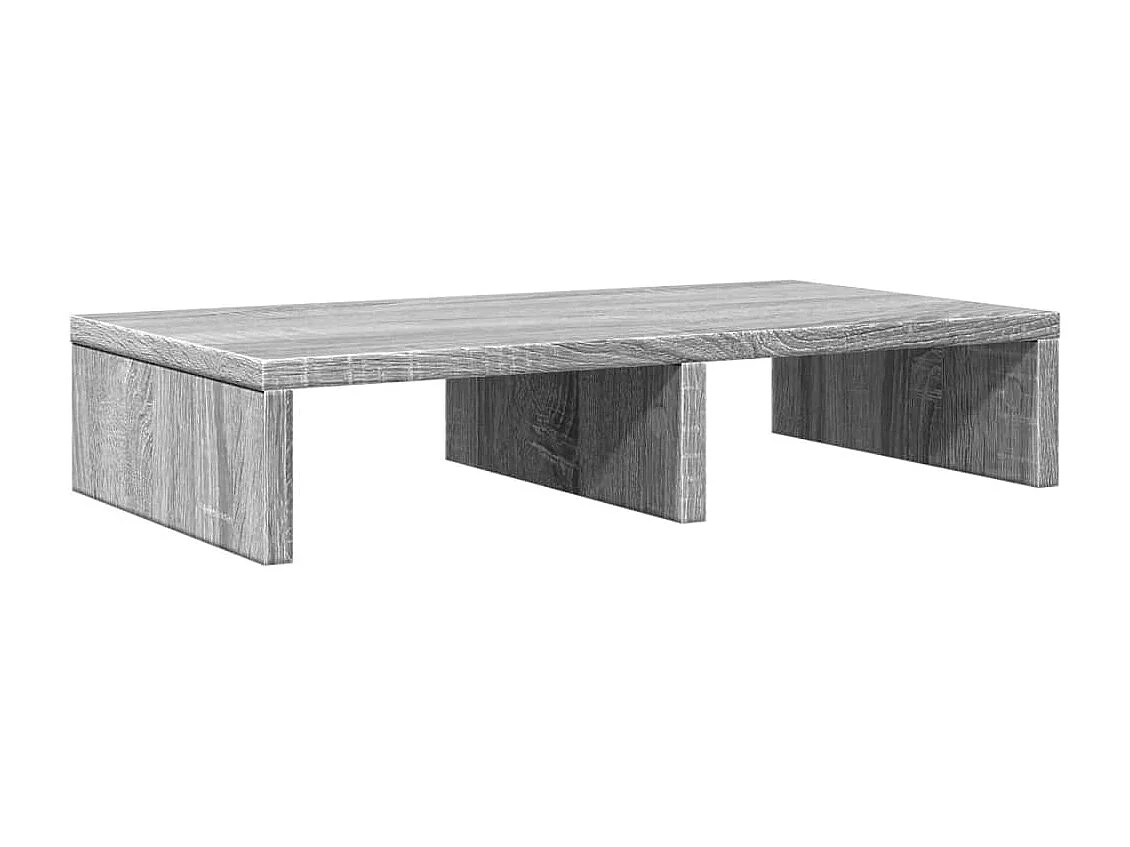 Support de moniteur sonoma gris 50x27x10 cm bois d'ingénierie