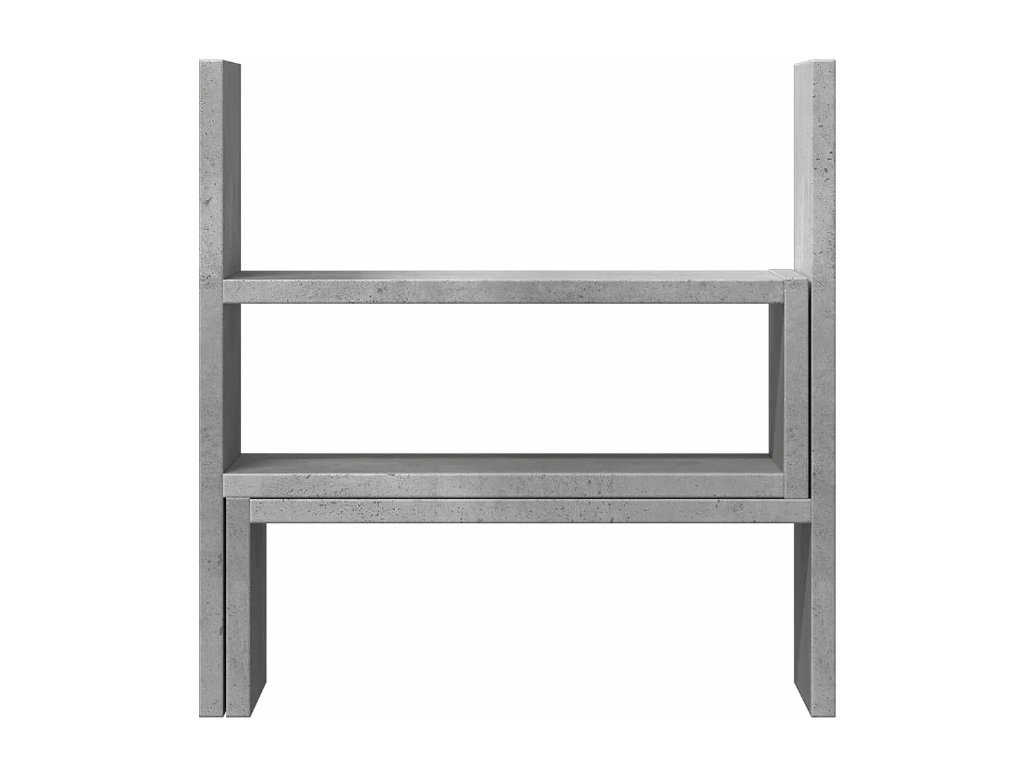 Verstellbarer Schreibtisch-Organizer aus grauem Beton-Holzwerkstoff