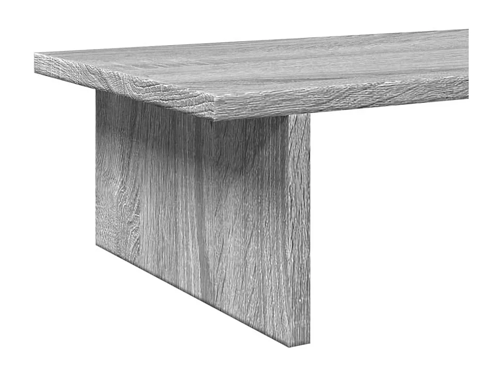 Supporto per monitor Sonoma grigio 100x27x15 cm in derivati del legno