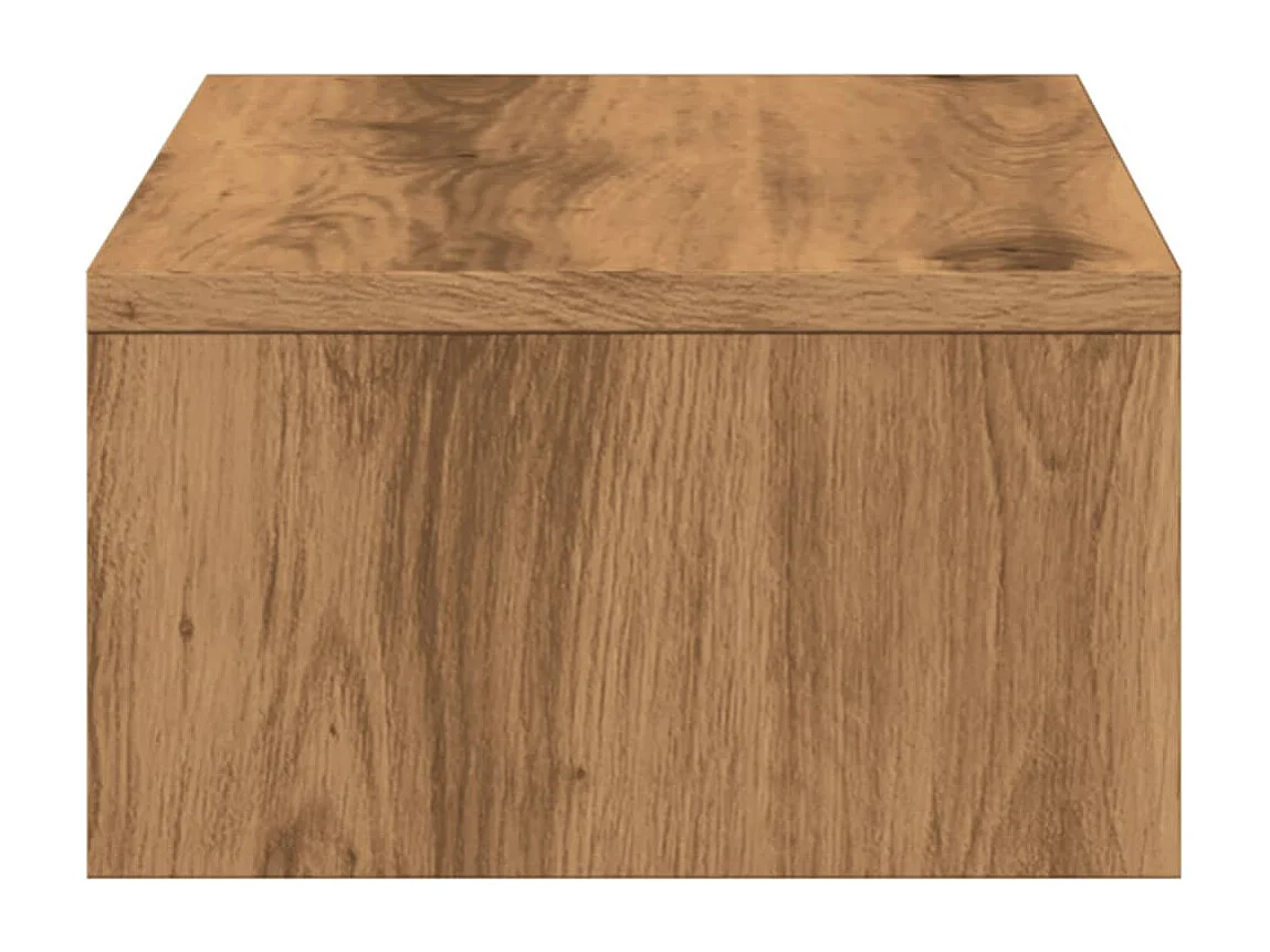 Supporto per monitor e cassetti in MDF realizzato artigianalmente in rovere