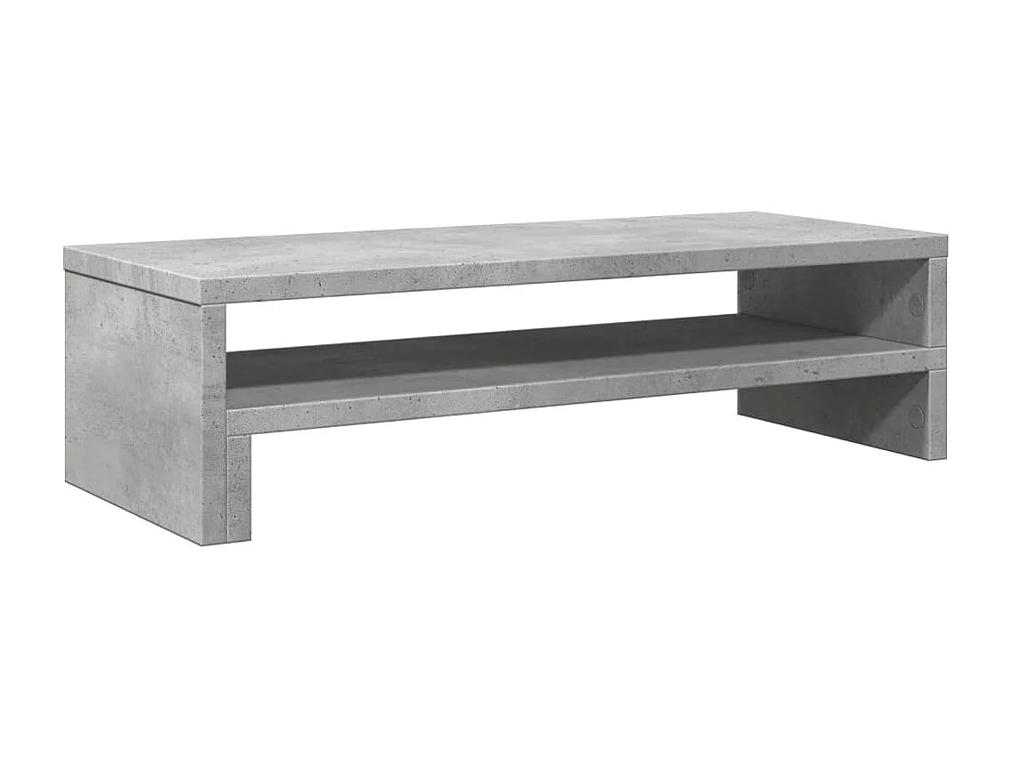 Support de moniteur gris béton 54x22x15 cm bois d'ingénierie