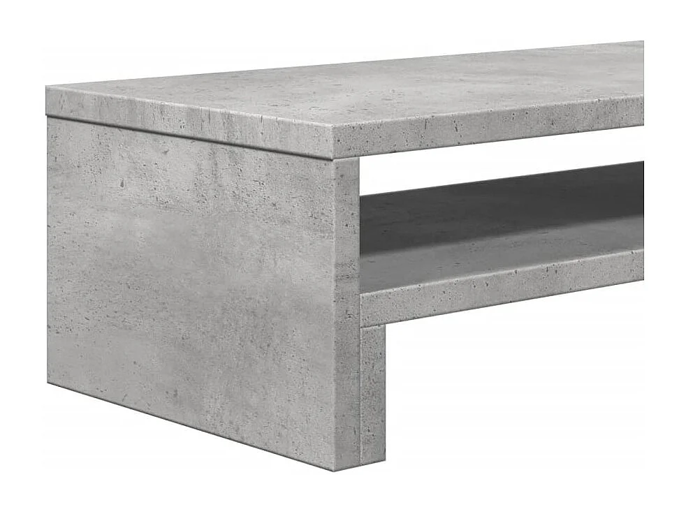 Support de moniteur gris béton 54x22x15 cm bois d'ingénierie