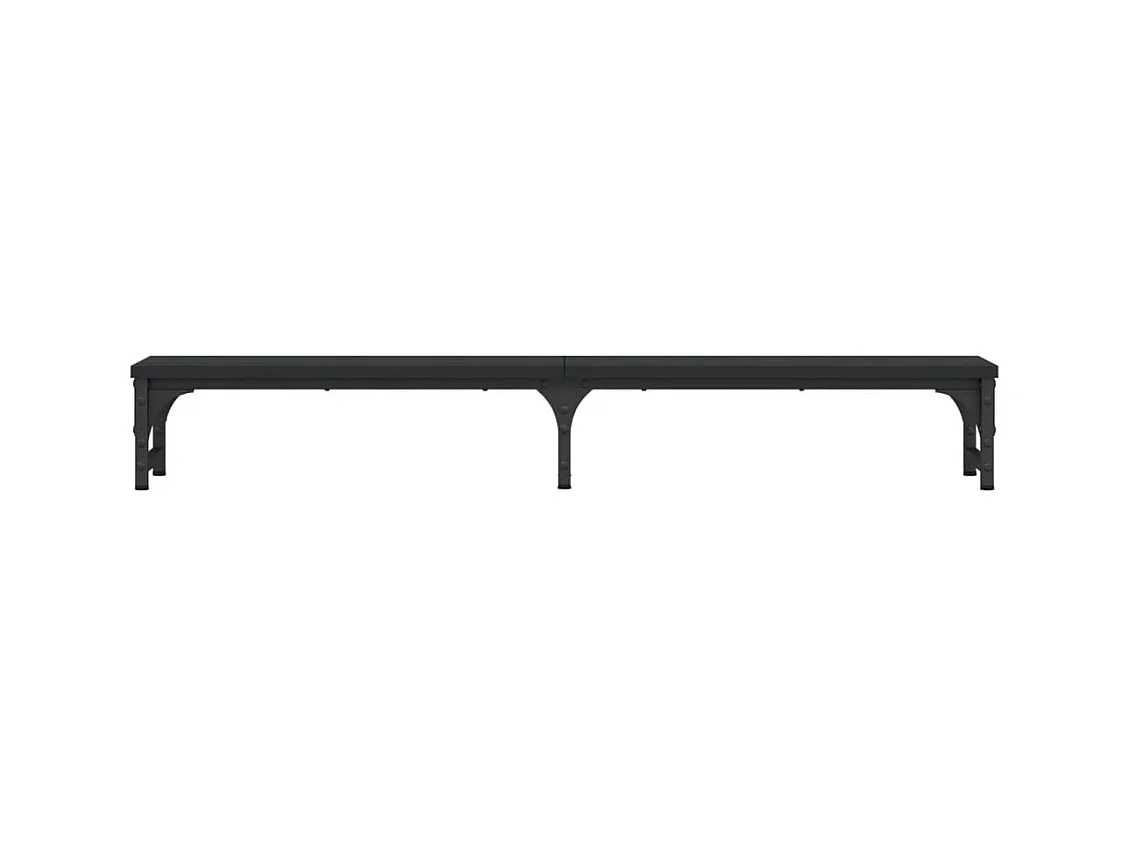 Support de moniteur noir 105x23x15,5 cm bois d'ingénierie