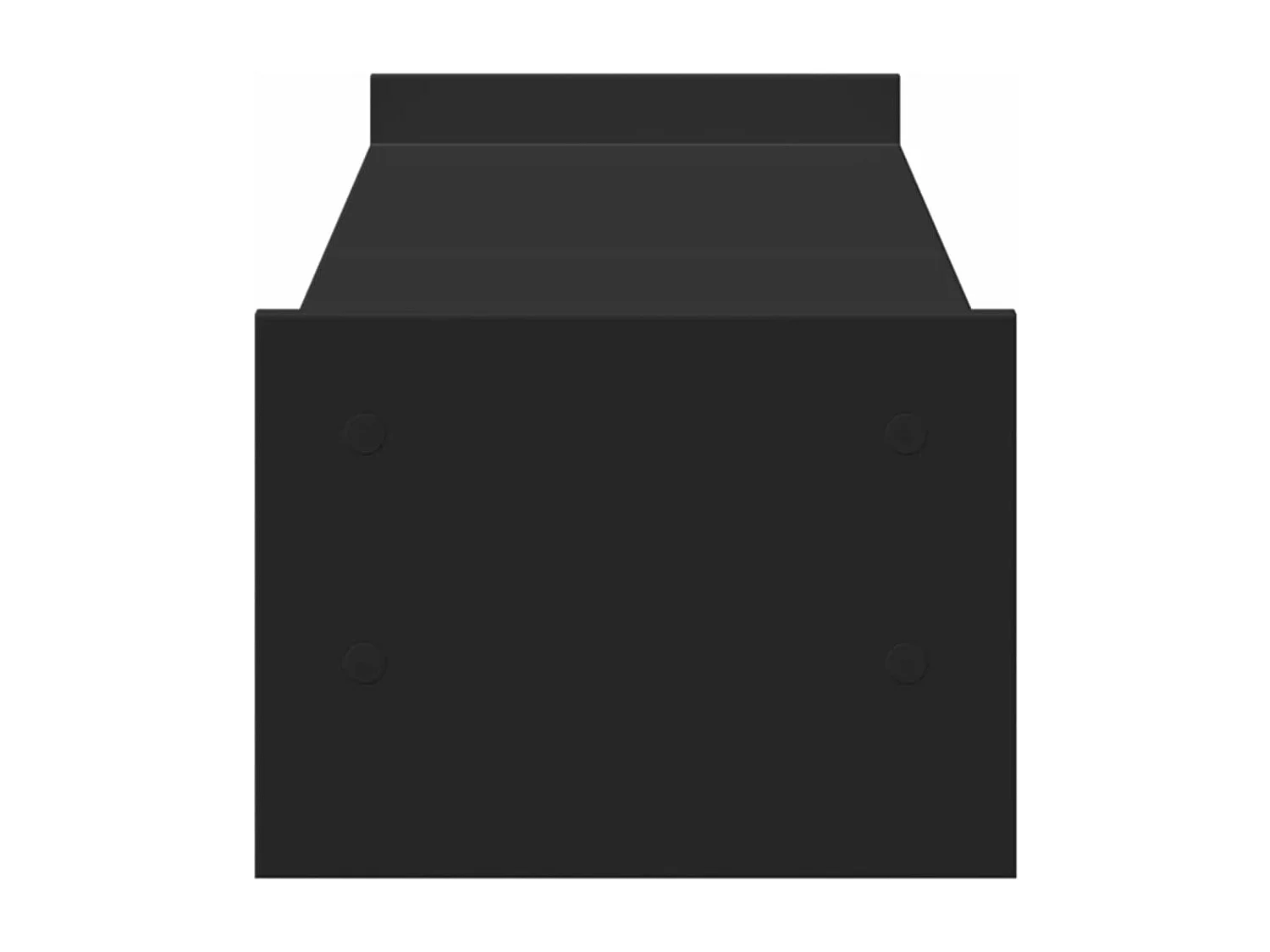 Schwarzer Monitorständer 100x27x20 cm aus Holzwerkstoff