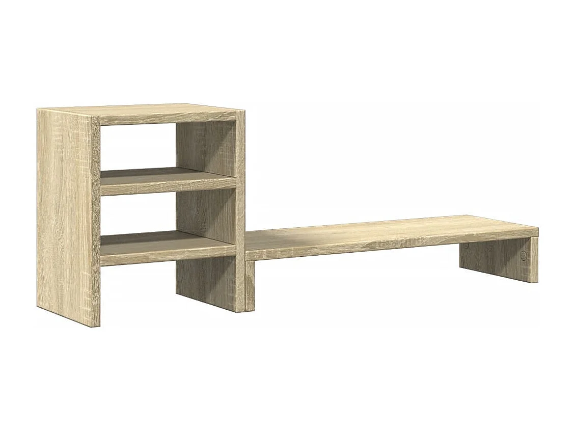 Suporte para monitor de madeira projetada e organizador de mesa