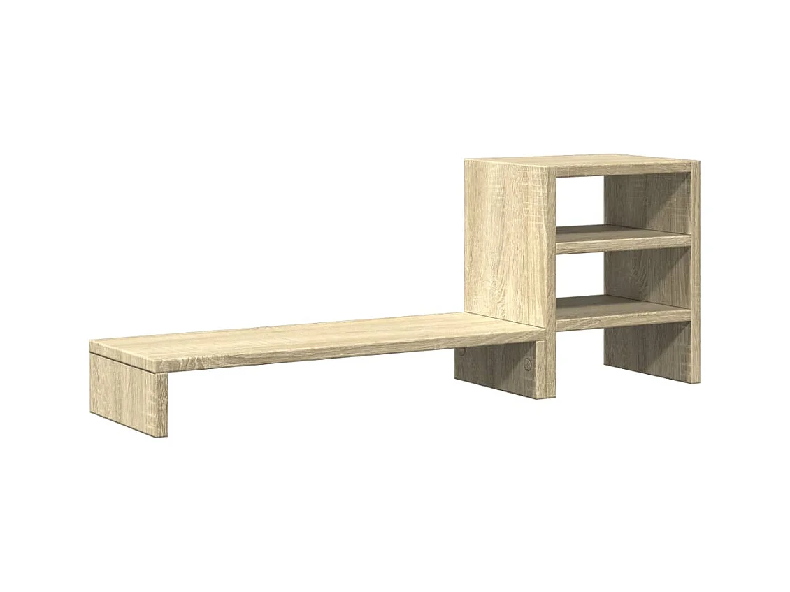 Soporte para monitor y organizador de escritorio de madera diseñada