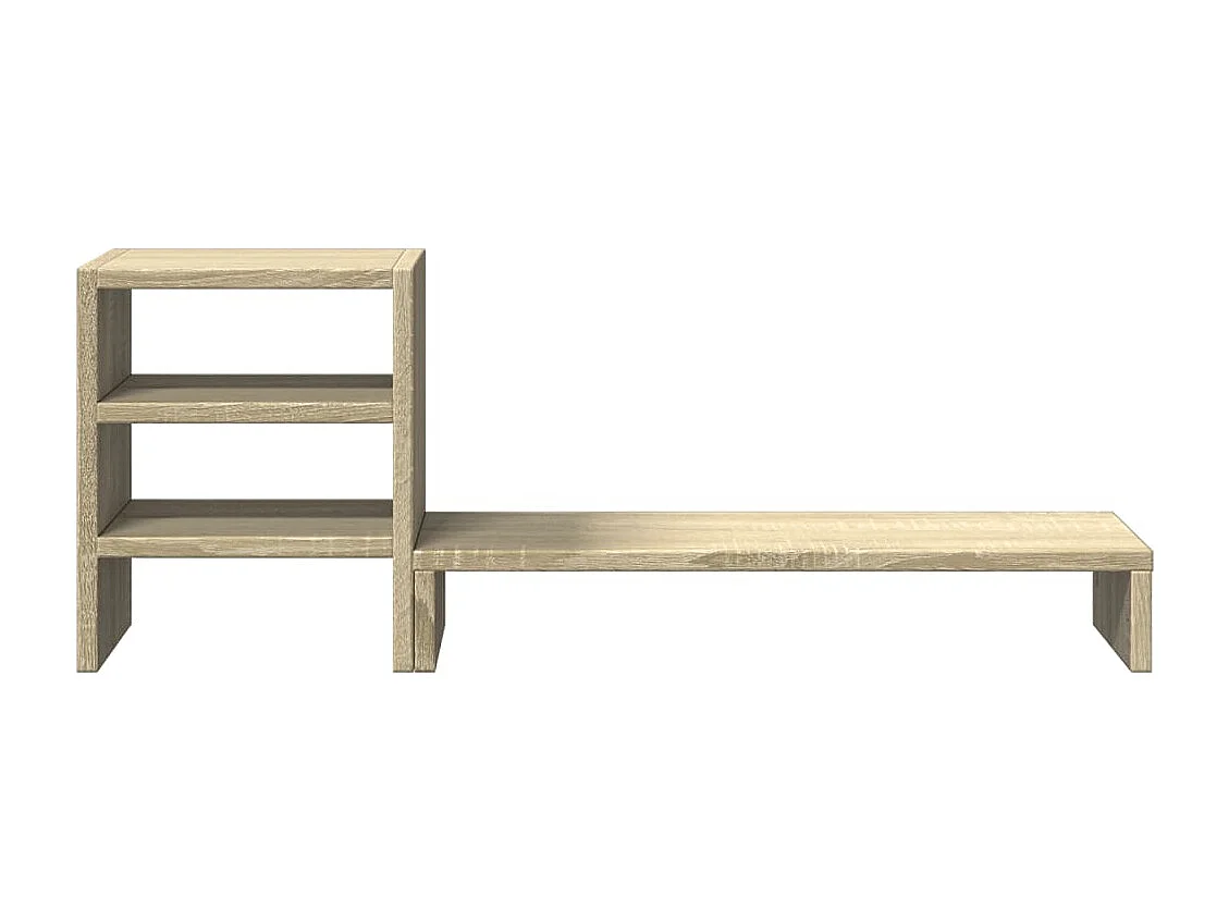 Soporte para monitor y organizador de escritorio de madera diseñada