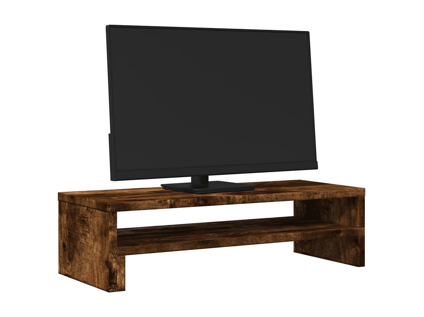 Monitorständer aus geräucherter Eiche, 54 x 22 x 15 cm, Holzwerkstoff