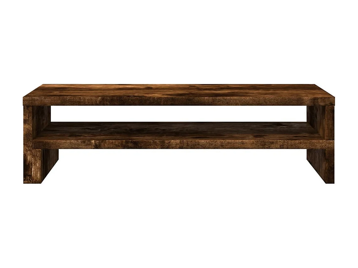 Monitorständer aus geräucherter Eiche, 54 x 22 x 15 cm, Holzwerkstoff