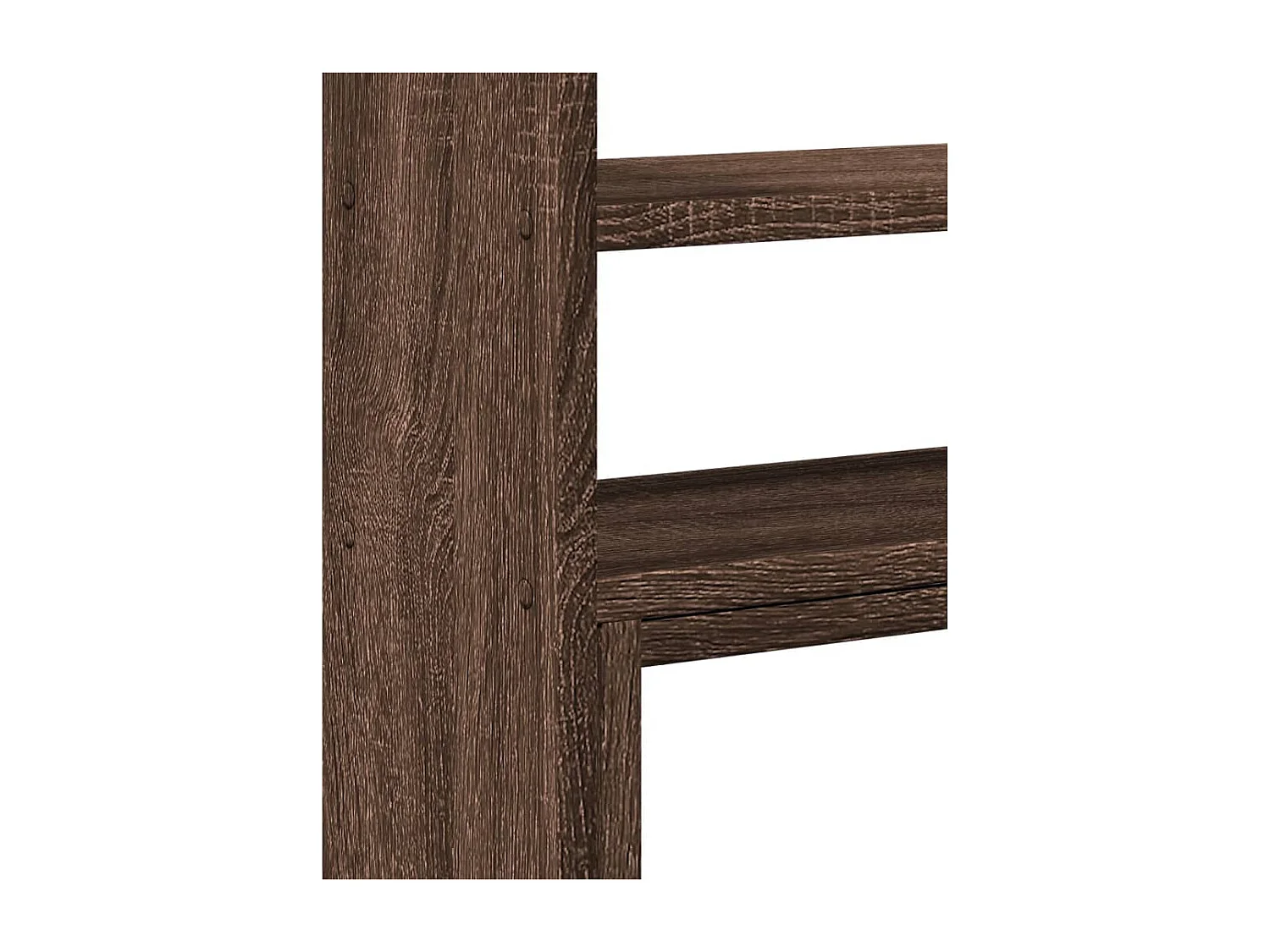 Organizer da scrivania regolabile in MDF rovere marrone