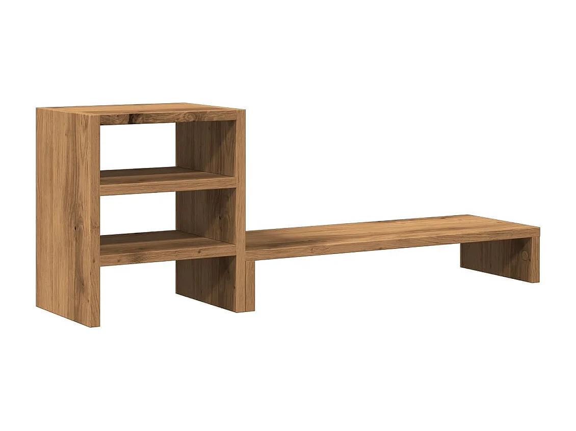 Suporte para monitor de madeira projetada e organizador de mesa
