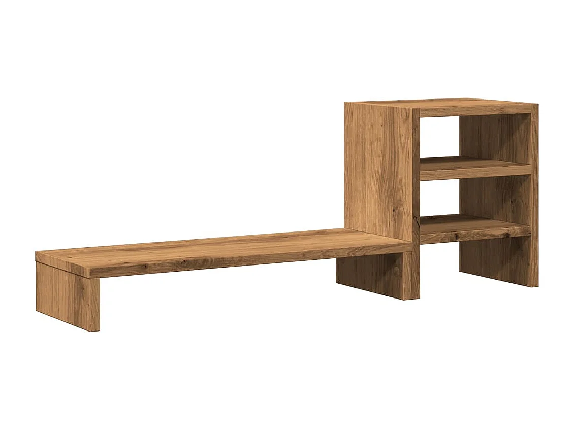 Suporte para monitor de madeira projetada e organizador de mesa