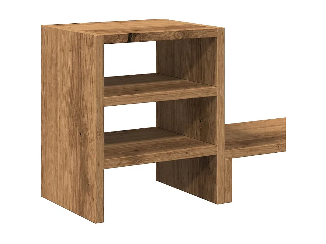 Suporte para monitor de madeira projetada e organizador de mesa