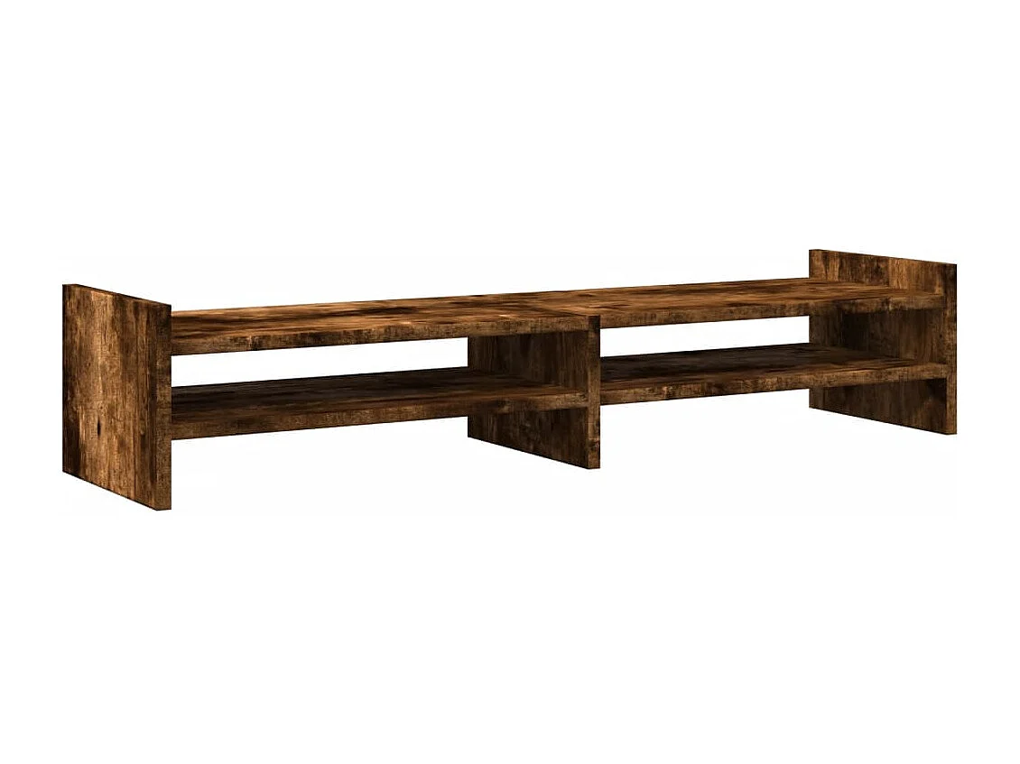 Support de moniteur chêne fumé 100x27x20 cm bois d'ingénierie
