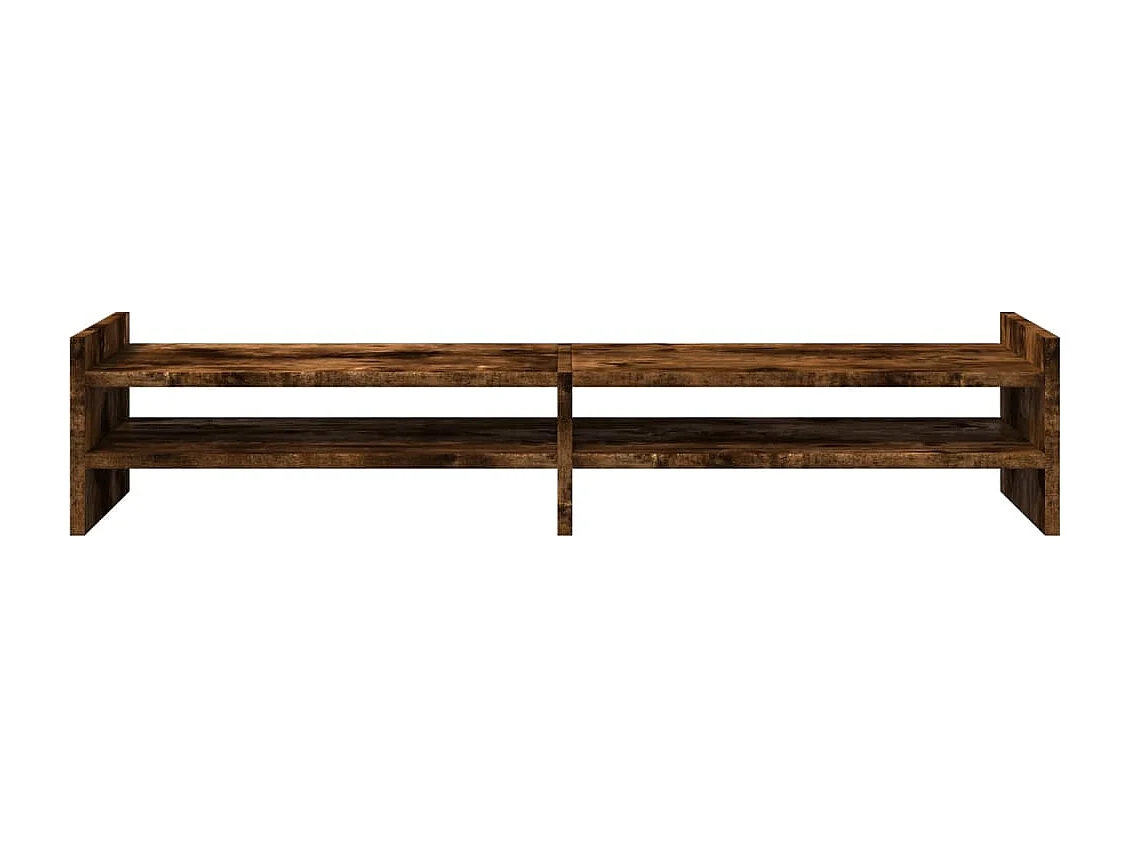 Support de moniteur chêne fumé 100x27x20 cm bois d'ingénierie