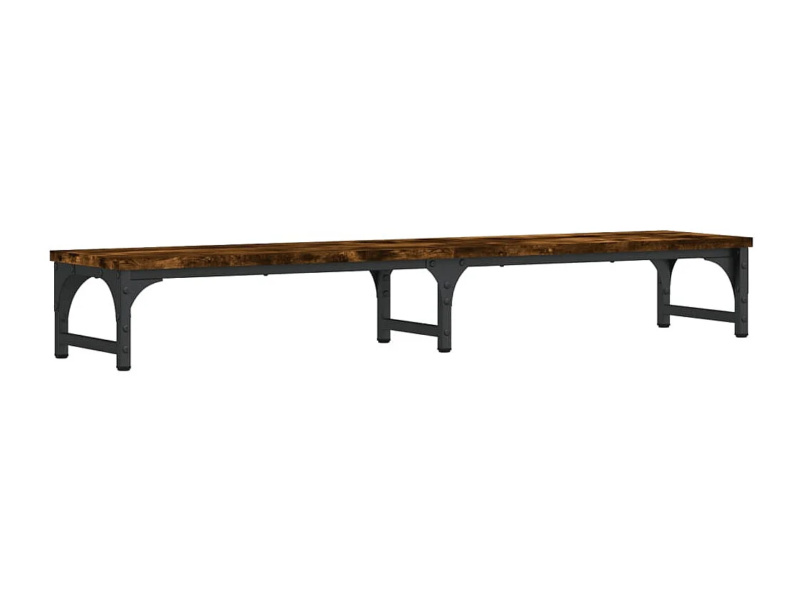 Suporte para monitor em carvalho fumê 105x23x15,5 cm madeira projetada