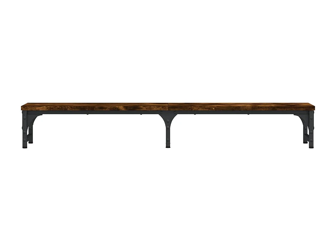 Suporte para monitor em carvalho fumê 105x23x15,5 cm madeira projetada