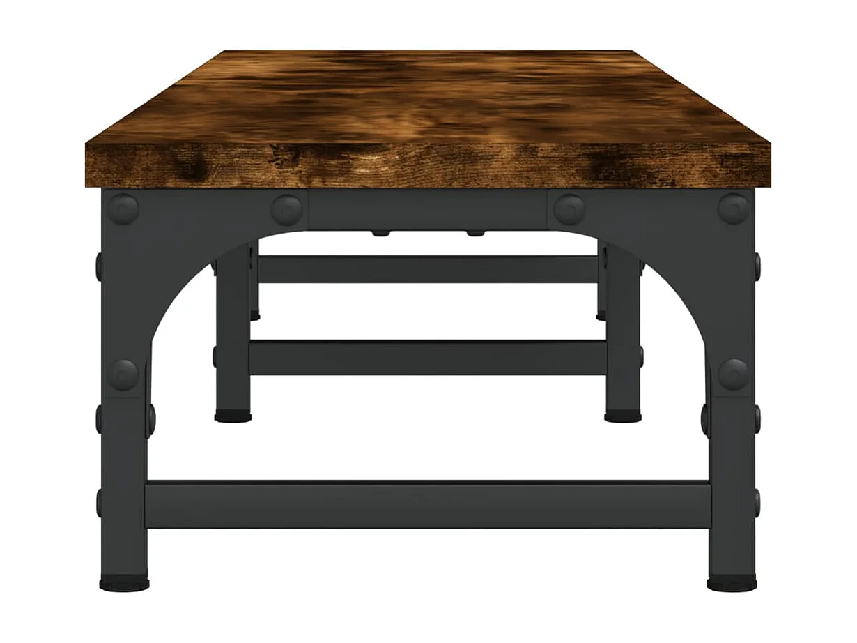 Suporte para monitor em carvalho fumê 105x23x15,5 cm madeira projetada