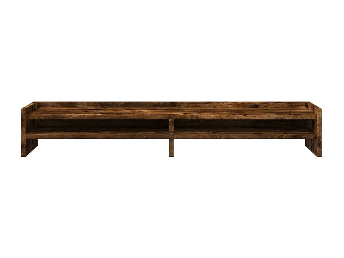 Support de moniteur chêne fumé 100x24x16 cm bois d'ingénierie