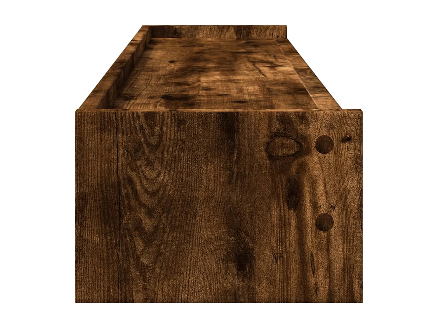 Support de moniteur chêne fumé 100x24x16 cm bois d'ingénierie
