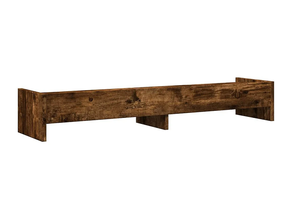 Support de moniteur chêne fumé 100x24x16 cm bois d'ingénierie