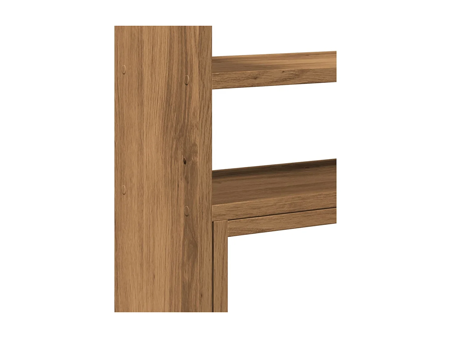 Organizador de escritorio ajustable en madera de ingeniería de roble artesanal