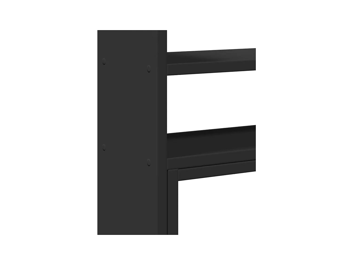 Organisateur de bureau réglable noir bois d'ingénierie