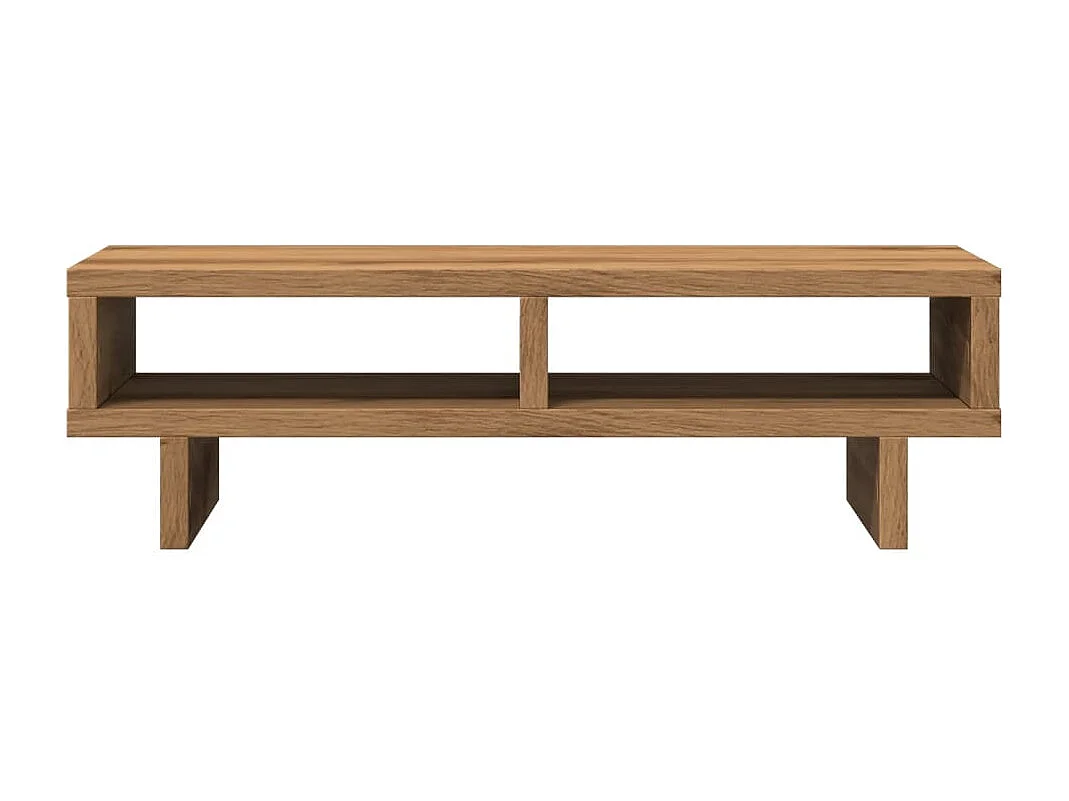 Support de moniteur chêne artisanal 50x27x15 cm bois ingénierie