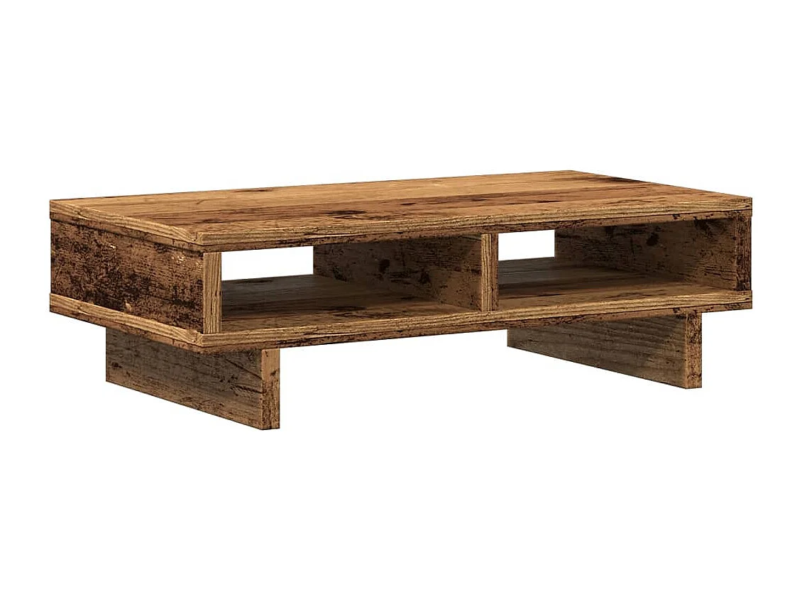 Support de moniteur vieux bois 50x27x15 cm bois d'ingénierie