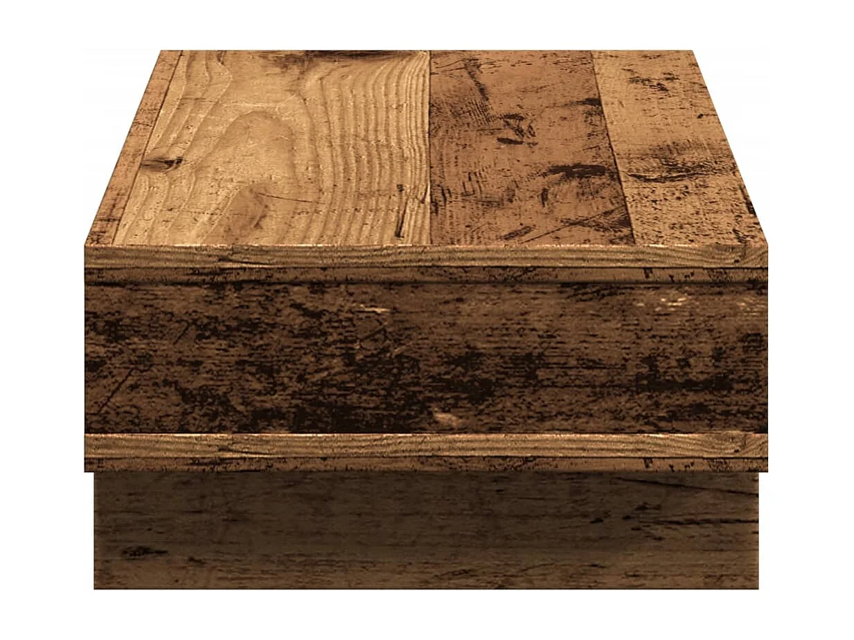 Support de moniteur vieux bois 50x27x15 cm bois d'ingénierie