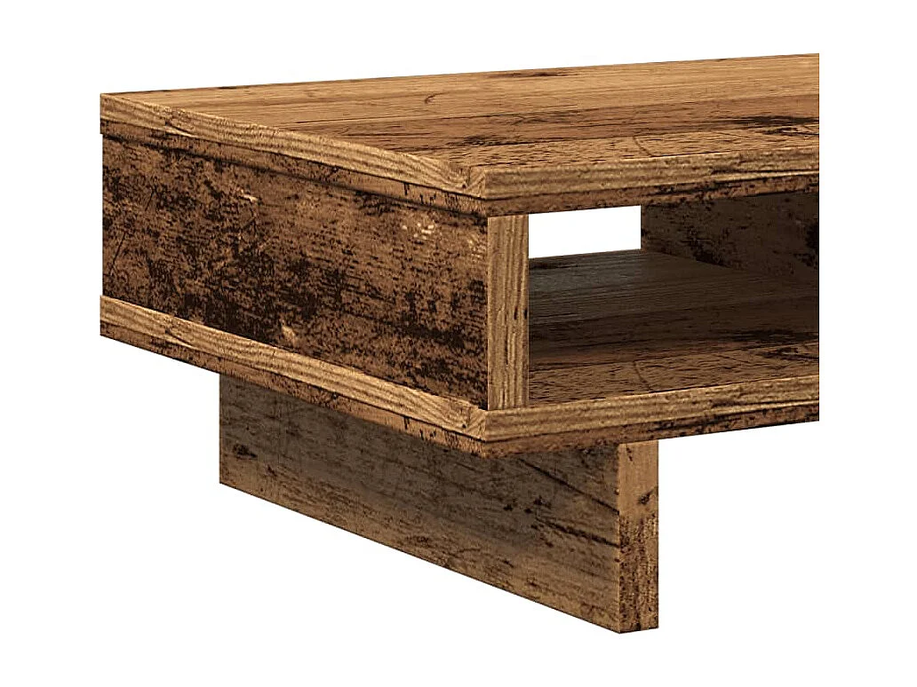 Support de moniteur vieux bois 50x27x15 cm bois d'ingénierie