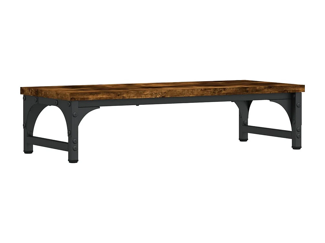 Monitorständer aus geräucherter Eiche, 55 x 23 x 14 cm, Holzwerkstoff