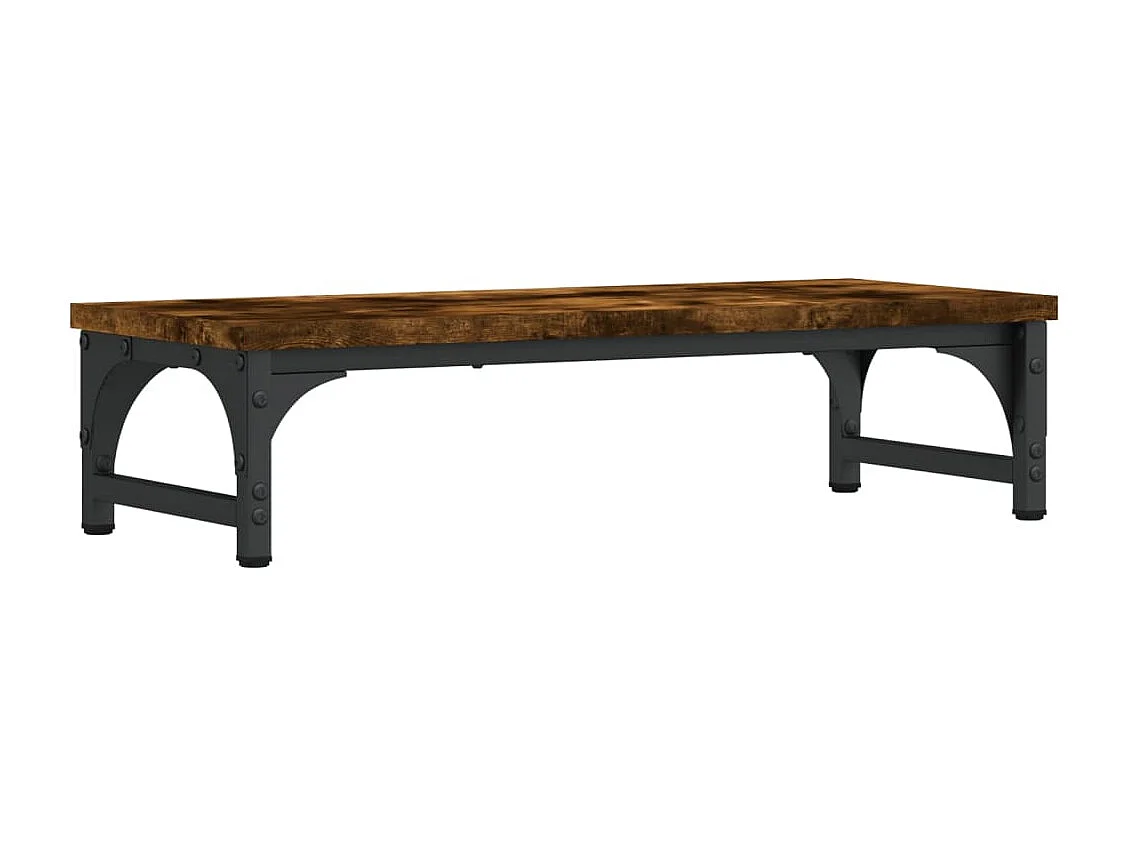 Support de moniteur chêne fumé 55x23x14 cm bois d'ingénierie