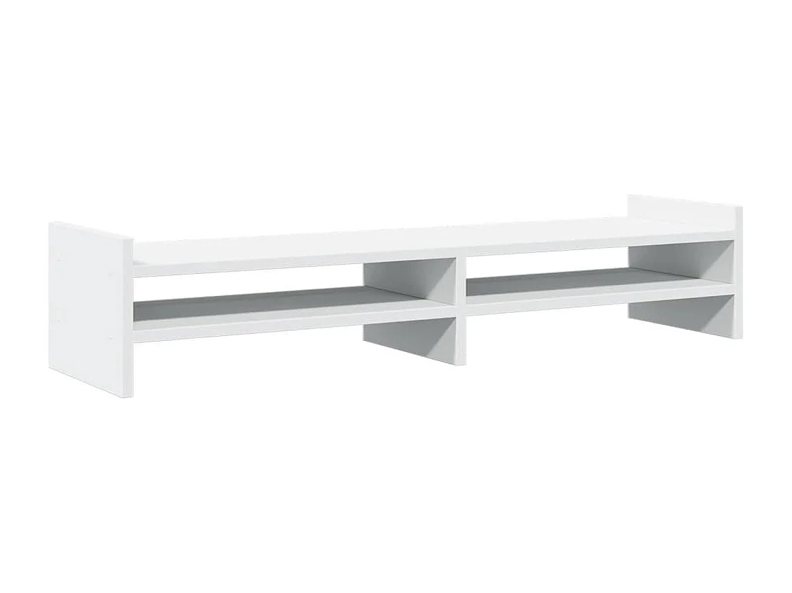 Support de moniteur blanc 100x27x20 cm bois d'ingénierie