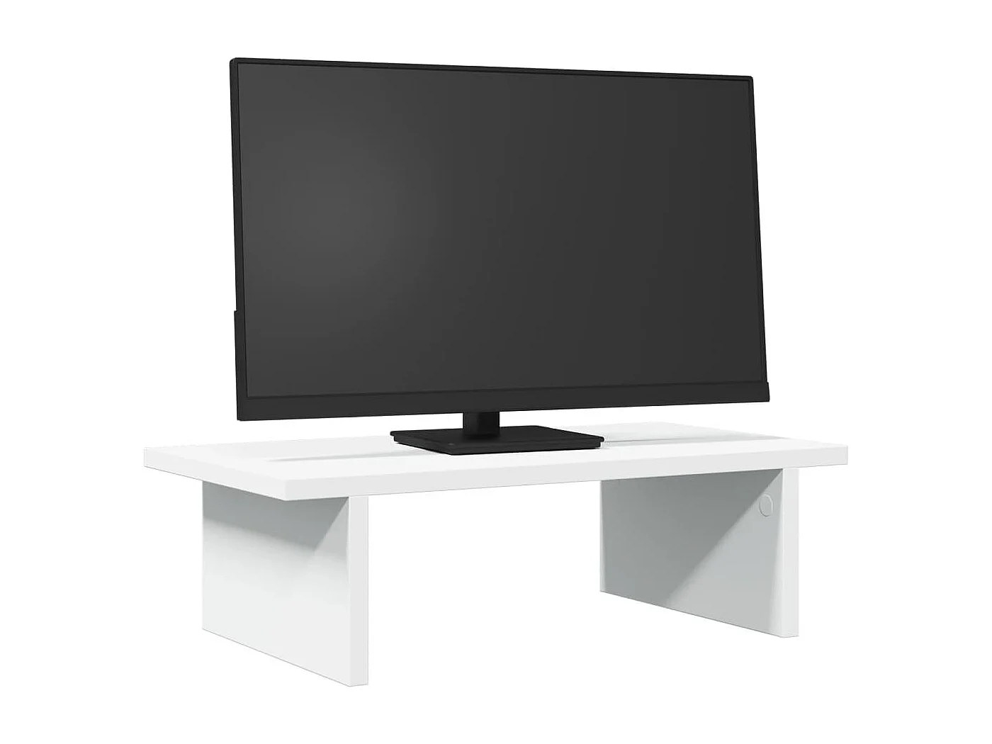 Support de moniteur blanc 50x27x15 cm bois d'ingénierie