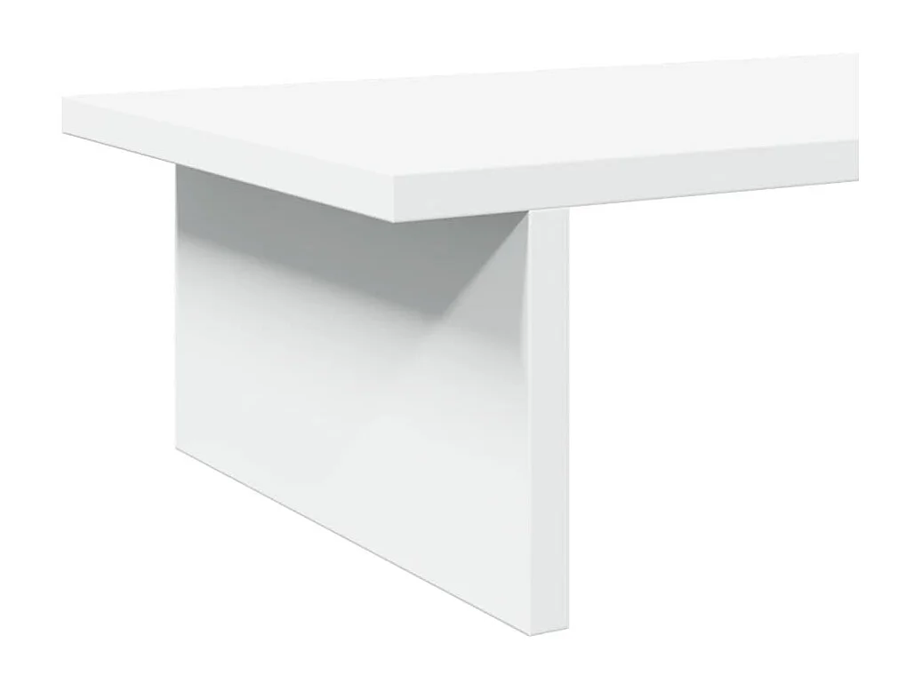 Support de moniteur blanc 50x27x15 cm bois d'ingénierie