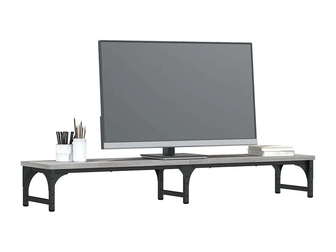 Support de moniteur sonoma gris 105x23x15,5cm bois d'ingénierie