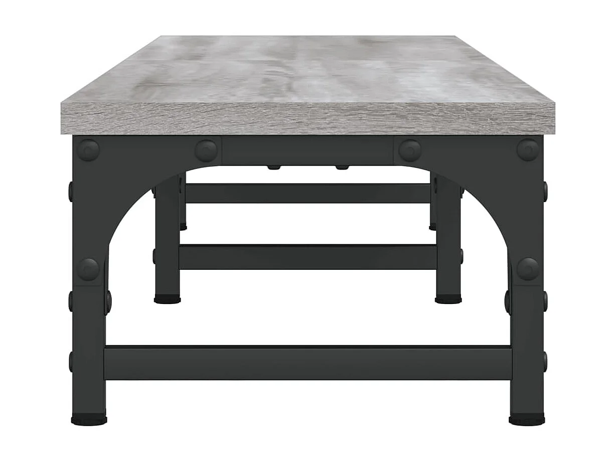 Support de moniteur sonoma gris 105x23x15,5cm bois d'ingénierie