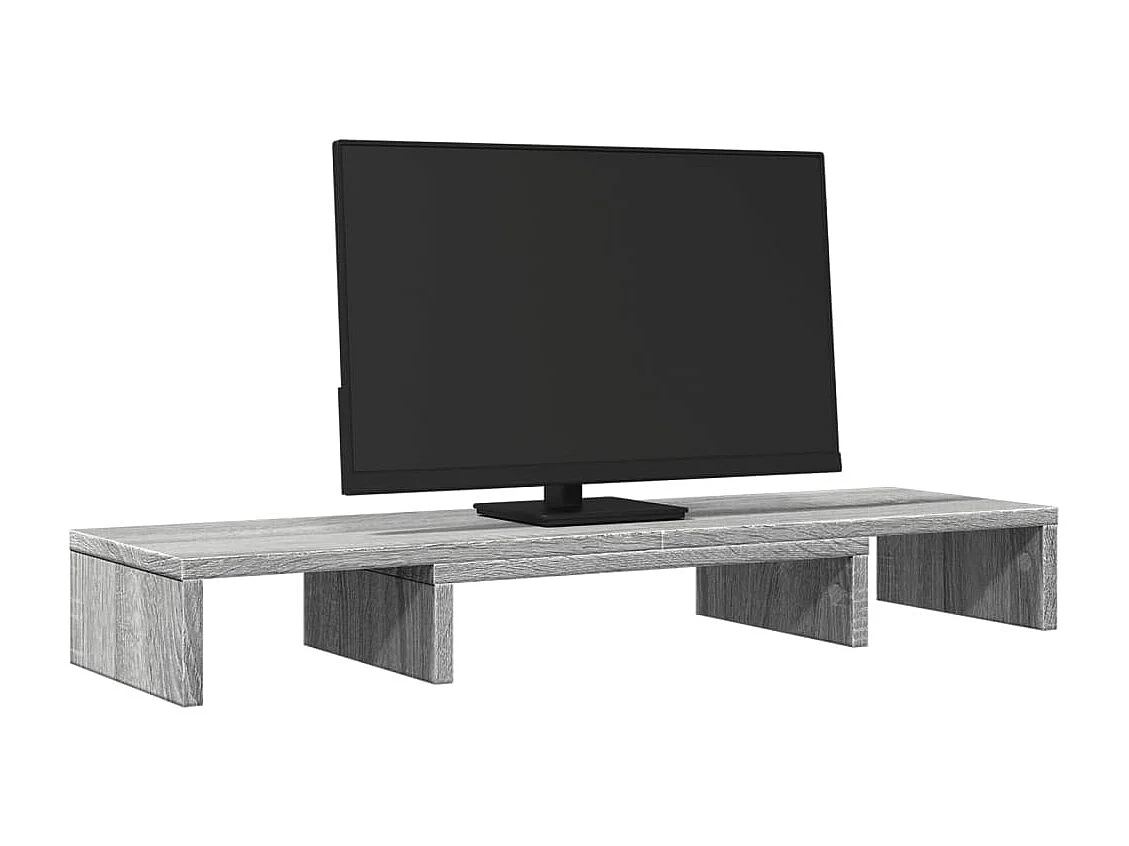 Support de moniteur élévateur réglable sonoma gris