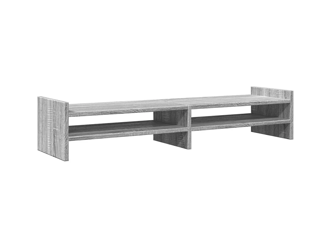 Support de moniteur sonoma gris 100x27x20 cm bois d'ingénierie